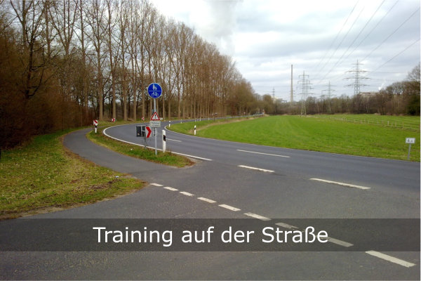 Training auf der Straße