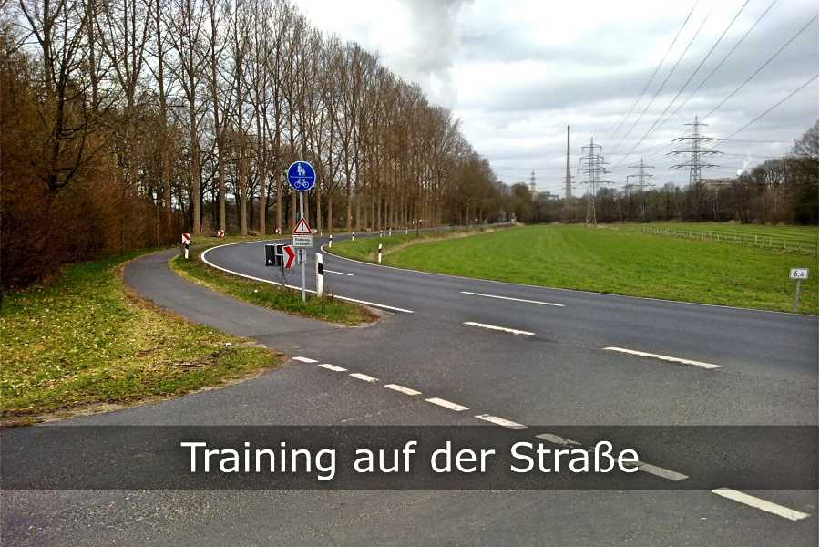 Training auf der Straße